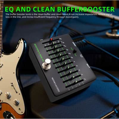 MOSKY BOOSTER & 10 Band Equalizer Pedal EQ Clean Buffer Booster 31.25Hz-16kHz image 9
