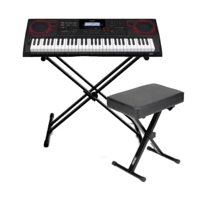 Casio CT-X3000 61-Key Portable Keyboard Bundle with Stand and Bench