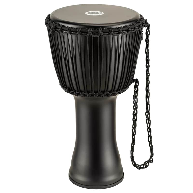 Meinl Percussion Djembe with Synthetic Shell, 12" Large, Rope Tuned Black Goat Skin Head (PADJ4-L-G) image 1