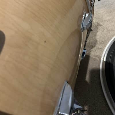 Ludwig No. 989 Big Beat Outfit 8x12 / 9x13 / 16x16 / 14x22" Drum Set (3-Ply) with Pointed Blue/Olive Badges 1973 - 1976 - Maple Cortex image 9