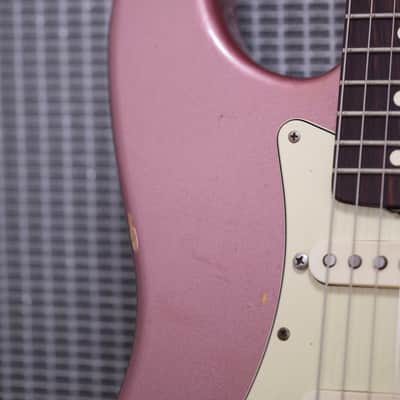 1997 Fender Custom Shop Cunetto Relic 1960 Stratocaster - Burgundy Mist image 9
