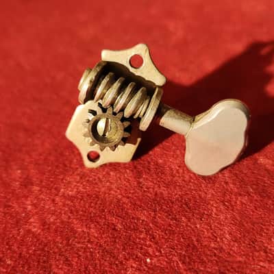 Vintage '20s/'30s Grover Open Back 3+3 Sta-Tite Tuning Machine Heads Nickel image 7