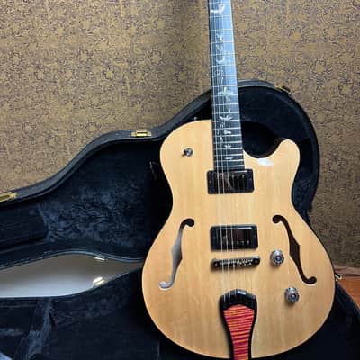 PRS Private Stock Singlecut Archtop 2022 Natural Bearclaw Spruce Top and Raspberry Lemonade Maple Back image 3
