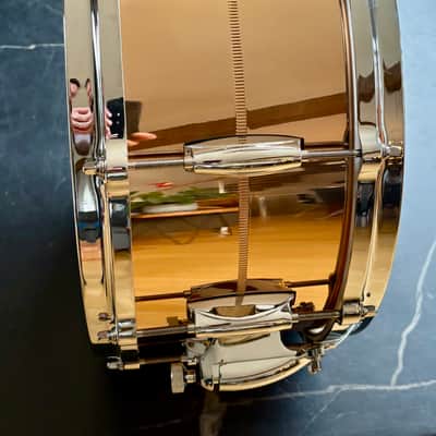 Gretsch G4164PB USA Custom Phosphorus Bronze 6.5x14" 10-Lug Snare Drum 2013 - Present - Bronze image 2