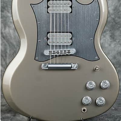 Gibson SG Standard Full Face Pickguard Brushed Silver/Black Finish SG Platinum image 9
