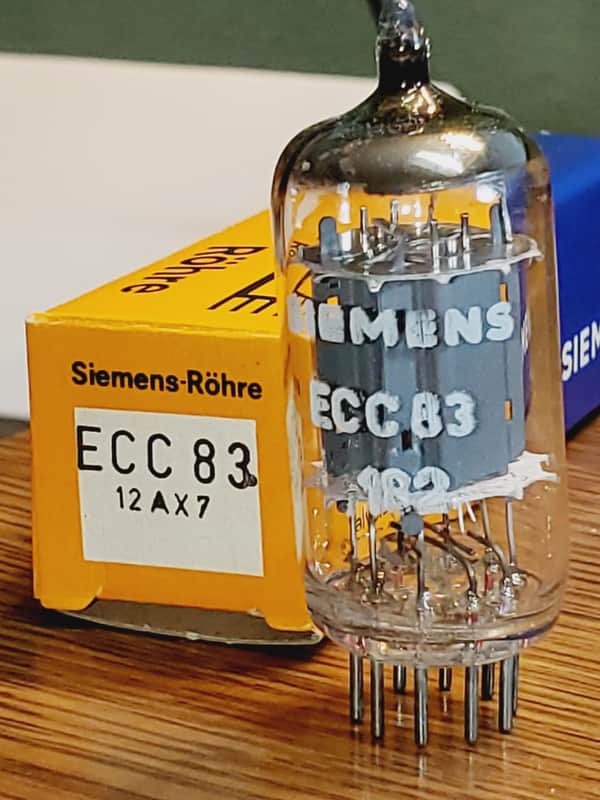 12AX7 Siemens NOS/NIB Smooth Plate MaxiPreamp2/TV7 Tested (1)Tube Lot image 1