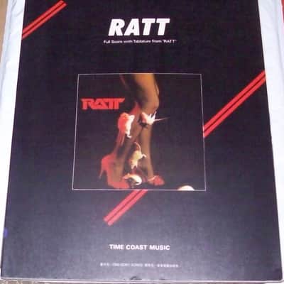 RATT - SELF-TITLED DEBUT - GUITAR TABLATURE Japan Band Score Tab Book Songbook image 1