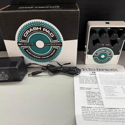 Electro-Harmonix Crash Pad Analog Drum Synth With Box 2015 - Present - Black / White / Teal image 7