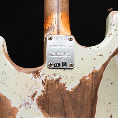 FENDER USA Custom Shop 56 Reissue Stratocaster LTD Super Heavy Relic " Ivory White + Maple" (2023) image 19