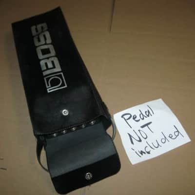 lightly used - very clean genuine BOSS vinyl pouch for FV300H, FV300L, and similar size size Boss pedals (NO pedal included) 1990s - Black Vinyl Exterior / Black Thin Canvas Interior image 14