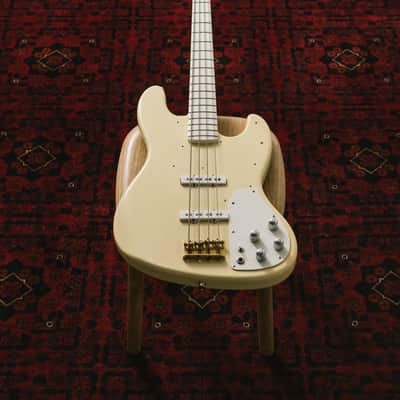 🇯🇵 1989 Fender Order Made JB75-900 Jazz Bass, Fully Painted White, Matching Headstock, Gold Hardware, FujiGen image 8