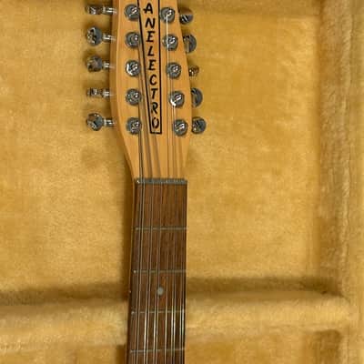 1999 Danelectro Tweed Hardshell Case + Key Yellow Plush Interior Out of Production Fits U1 / U2 / U3 / DC Models & More image 7