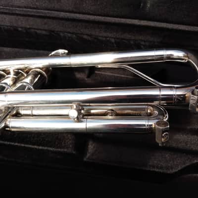 LYNNZHORN PRO .465 BORE LYNN NICHOLSON Bb trumpet - approx. 2019 - Silverplated image 7