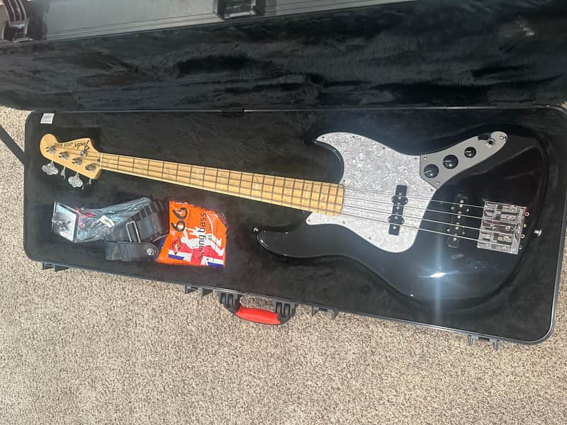 Fender US Geddy Lee Artist Series Signature Jazz Bass (2016) Black image 1