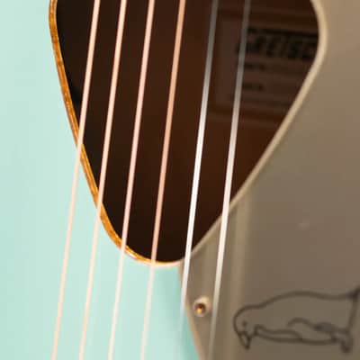 Gretsch G5021E Rancher Penguin Parlor Acoustic/Electric Guitar - Mint Metallic image 14