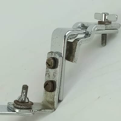 *Gretsch 50s Broadkaster Bongo Ratchet Mount Clamp-On Dual Drum Chrome Vintage* image 3
