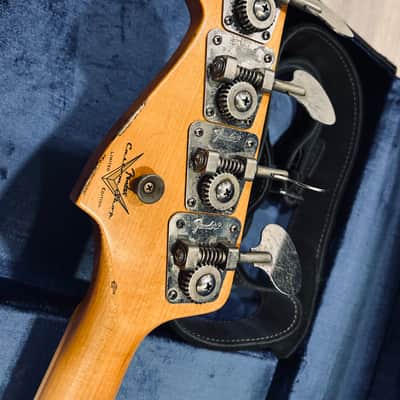 FENDER CUSTOM SHOP JAZZ BASS LIMITED EDITION BLACK HEAVY RELIC 2023 image 8