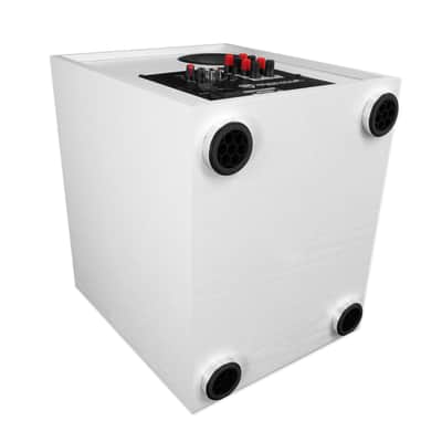 Rockville Rock Shaker 10" Inch White 400w Powered Home Theater Subwoofer Sub image 12