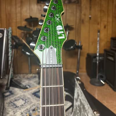 ESP LTD SCT-607B Stephen Carpenter Signature 2019 - Present - Green Sparkle image 4