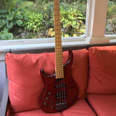 MTD MTD Kingston Heir Lefty Left Handed - Matching Headstock Transparent Red image 2