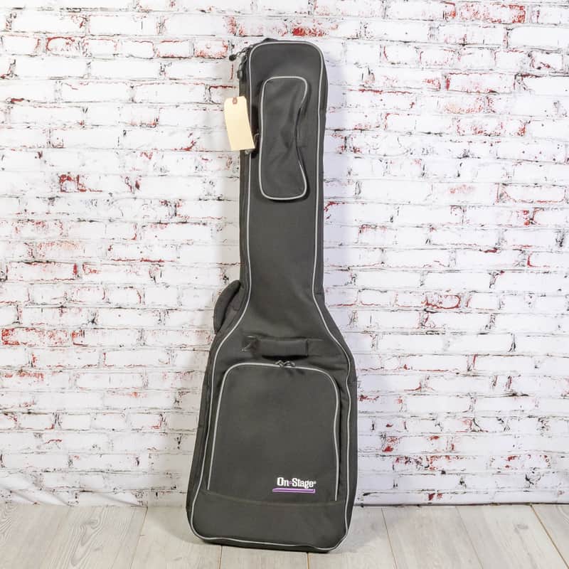 On-Stage - Padded Bass Guitar Gig Bag, Black - x6482 - USED image 1