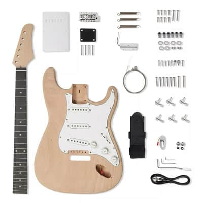 DIY Solderless Strat Guitar Kit - Mahogany Body & Maple Neck image 1