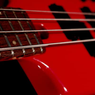 Warwick Nobby Meidel Bass 1985 Red. Headless. Extremely Rare. Few built in this color image 19