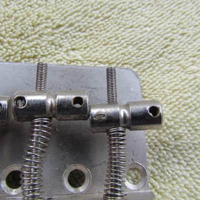 Fender Style Precision Bass Bridge Unlabeled Bass Bridge Fits Jazz Bass & Precision Bass Missing 2 Set Screws image 4