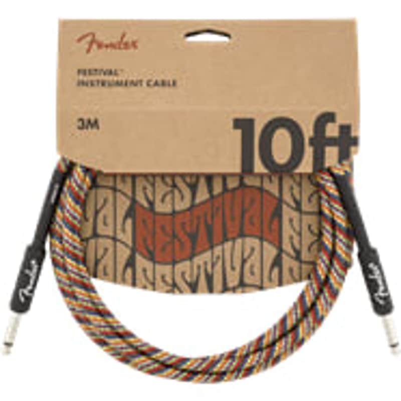 Fender Professional 10' Instrument Cable, Rainbow image 1
