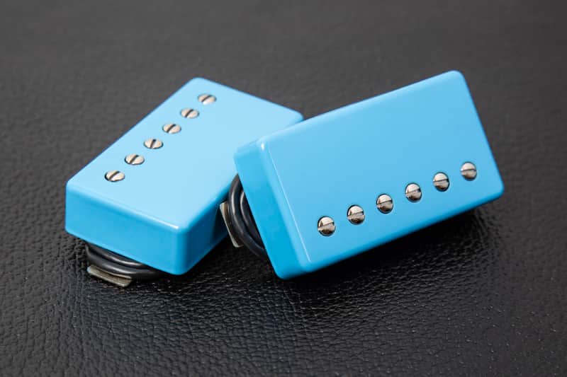Seymour Duncan Hot Rodded Humbucker Set 2024 - Limited-Edition Sky-Blue Metal Covers image 1
