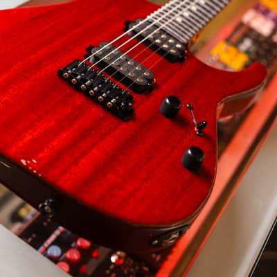 Tom Anderson Guitarworks Arc Angel Player - Transparent Cherry - 24.75 & Mahogany image 3