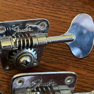 1968 Fender Jazz Precision bass Telecaster set lollipop oval tuners tuning pegs image 3