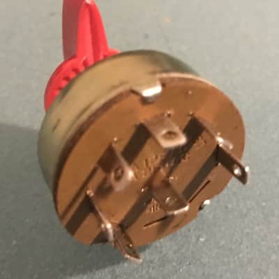 Carling Fender Mesa Boogie NOS Voltage Selector Switch 6 Position Single Pole red knob 70's-80's image 4