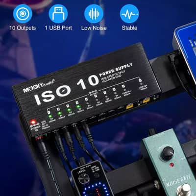 Mosky ISO 10 Isolated Output Guitar Bass Effect Pedal Power Supply 9V 12V 18V US Plug image 11
