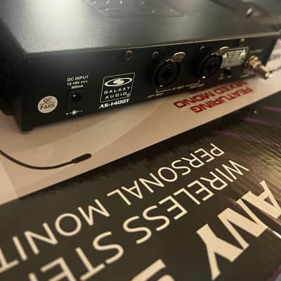 Galaxy Audio AS-1400M Any Spot Wireless In-Ear Monitor System - Band M (516-558 MHz) Twin Body Pack image 3