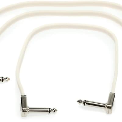 Ernie Ball P06220 Flat Ribbon Pedalboard Patch Cable - Right Angle to Right Angle - 12 inch (3-pack) image 1