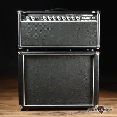 Amplified Nation Trem-Drive Deluxe 50W Head & 112 OS Cab – Black image 2