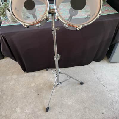 Pearl President Deluxe Concert Tom Set 8" and 10" with Stand Ct950 Silver Sparkle (PSD0810P/C450) imagen 2