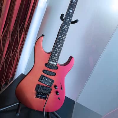 1987 MIJ By ESP Kramer Bluesbreaker, Neck-Through, Gradient Metallic Orange, Kramer Gig Bag image 2
