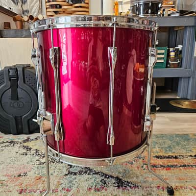 Yamaha 9000 Series Recording Custom Drum Kit 22-16-13-12" in Garnet Red - Birch Shells Made In Japan 1982 image 12