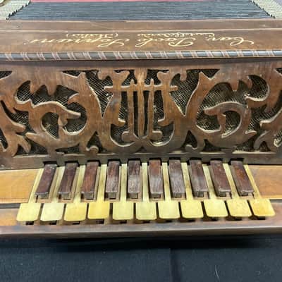 Antique Cav. Paolo Soprani Early 1900s Accorion - Wood image 3
