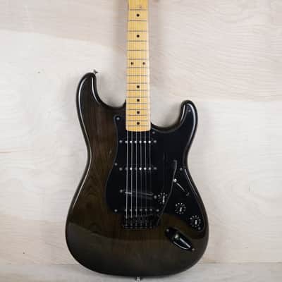 Fender Order Made ST-57 Stratocaster '57 Reissue MIJ 1991 Transparent Black w/ Matching Headstock Japan Fujigen HSS w/ Bag image 2