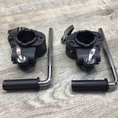 Set of 2 Alesis Hatch Type Rack Mounts w/ L-Bars For 1.5" Electronic Drum Rack image 1