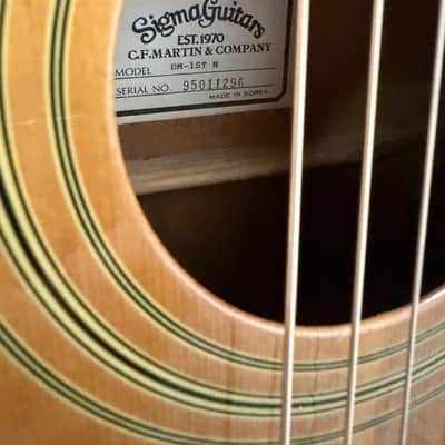 Sigma Guitars DM-1ST N Acoustic Guitar – Made in Korea – Natural Finish image 4