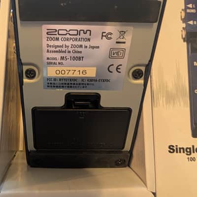 Zoom Ms-100bt blue tooth multi effect pedal image 3