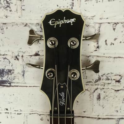 2008 Epiphone Viola Sunburst Hollowbody/Violin Electric Bass Guitar image 8