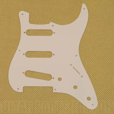 PG-0550-051 Parchment 1-ply 8-hole Pickguard '57 Style Fender Strat Guitar