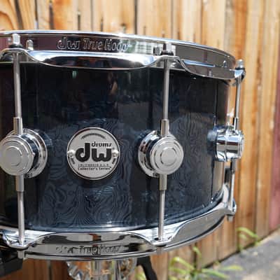 DW USA Collectors Series - Ebony Chaos FP - 6.5 x 14" Pure Maple SSC Shell With Ring's Snare Drum image 6