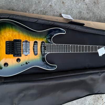 Jackson Professional Plus Series Soloist SLA3Q 2025 - Amber Blue Burst image 2