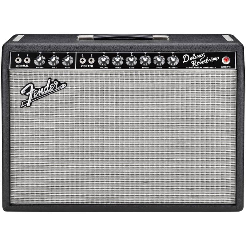 Fender '65 Deluxe Reverb Vintage Reissue Guitar Combo Amp, Black, Open Box (Like New) image 1